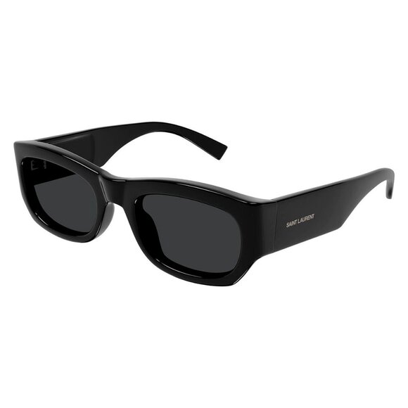 New SAINT LAURENT Black Round SL 713 001 Sunglasses Women - Picture 1 of 3